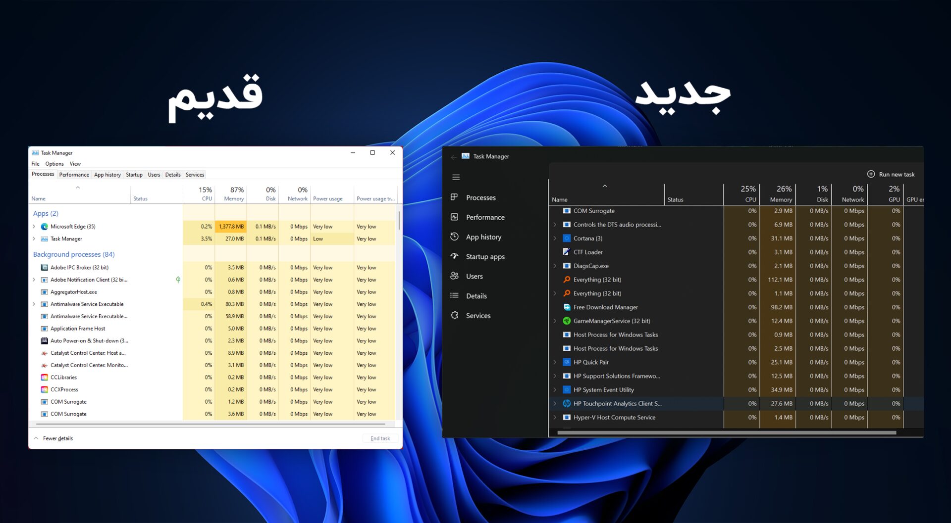 آموزش فعال سازی دارک مود تسک منیجر ویندوز 11 - ترندروید