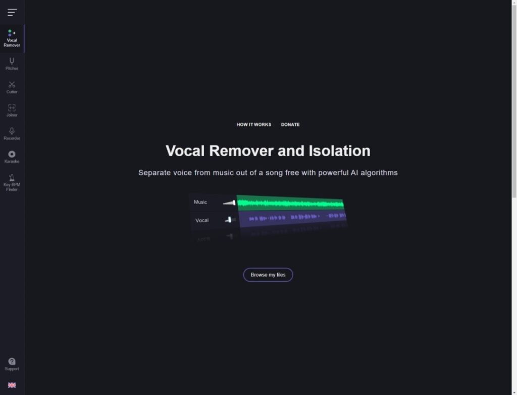 VocalRemover - Main Page