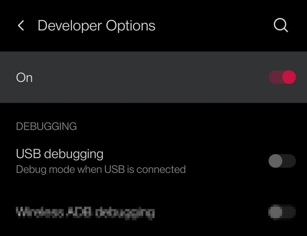 Naptime - USB debugging in Developer Options